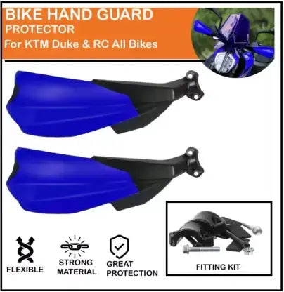 JB Racing Universal Hand Guards For All Bike Models (Blue)