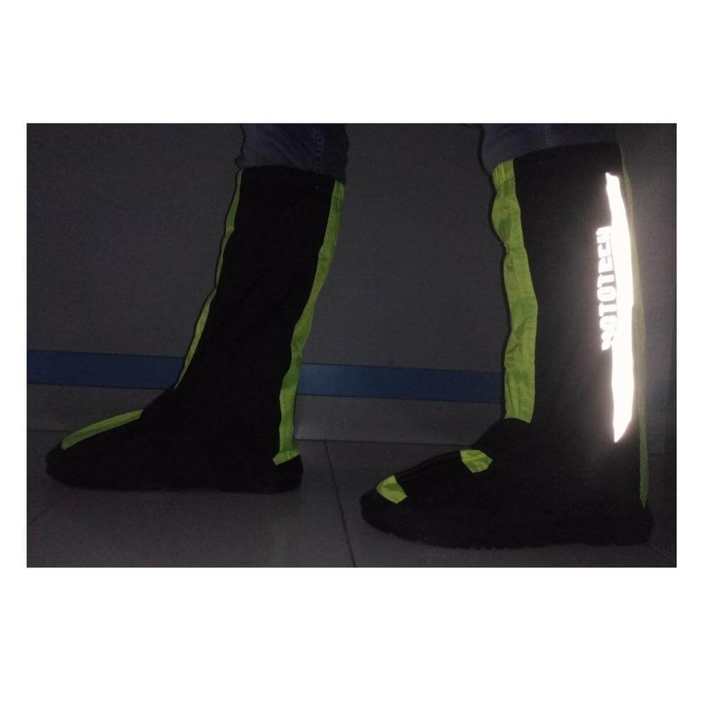 MotoTech Trooper Boot Covers Overboots - Fluo Green