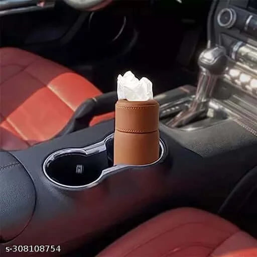 PU Leather Tissue Box Holder for Home Office, Car Automotive Decoration.