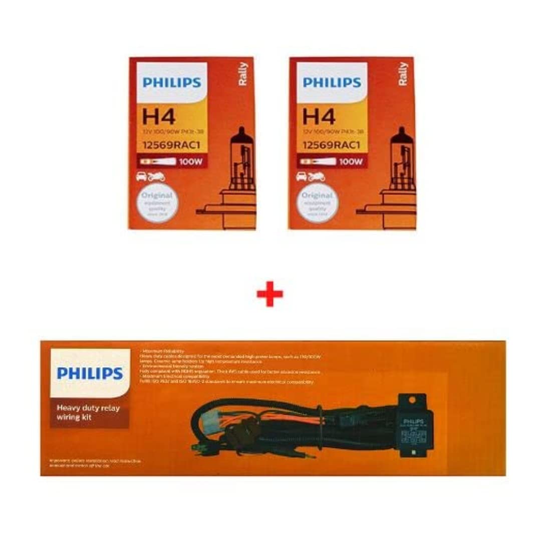 Philips Rally 12569RAC1 P43T H4 Bulb