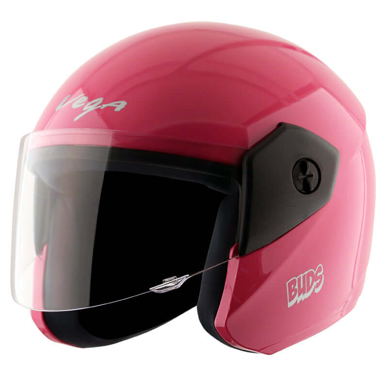 Vega Junior Buds Open Face Helmet (Pink)