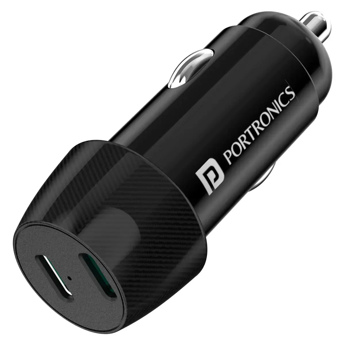 Portronics Car Power 14 Charger (Black)