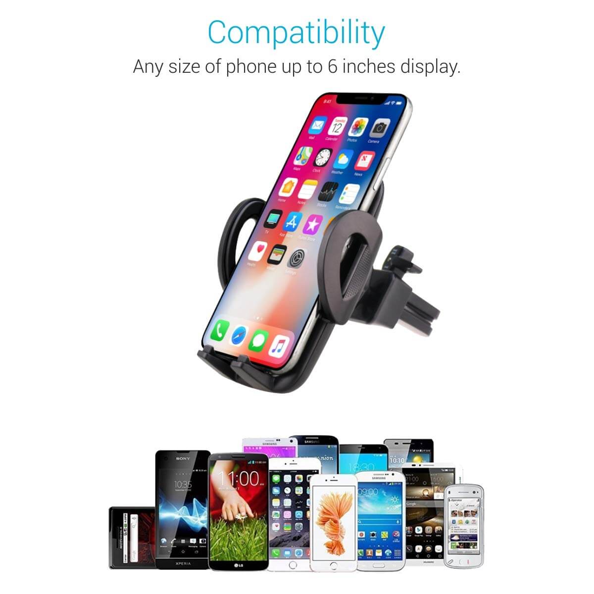 Portronics Clamp X Car Mobile Holder 