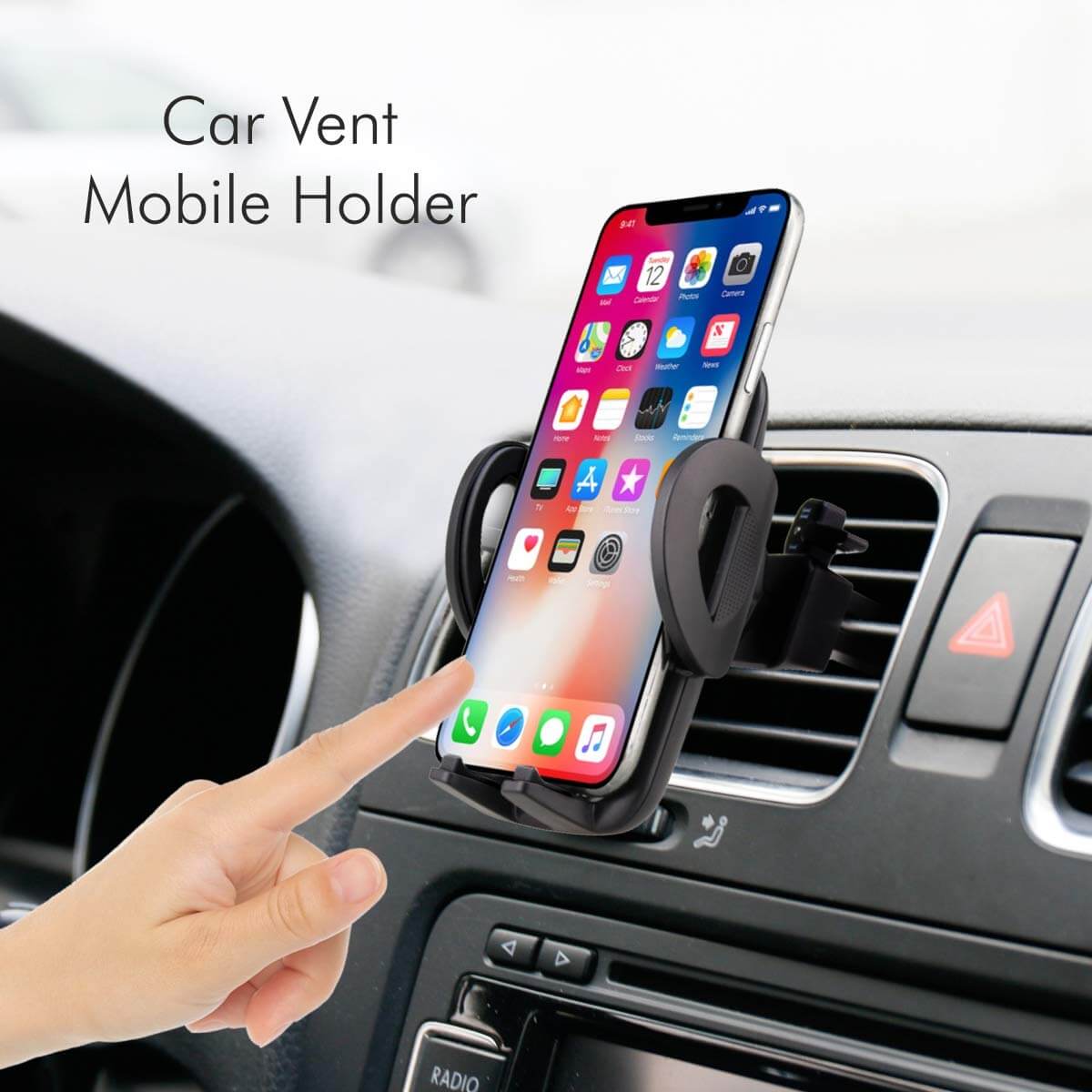 Portronics Clamp X Car Mobile Holder 