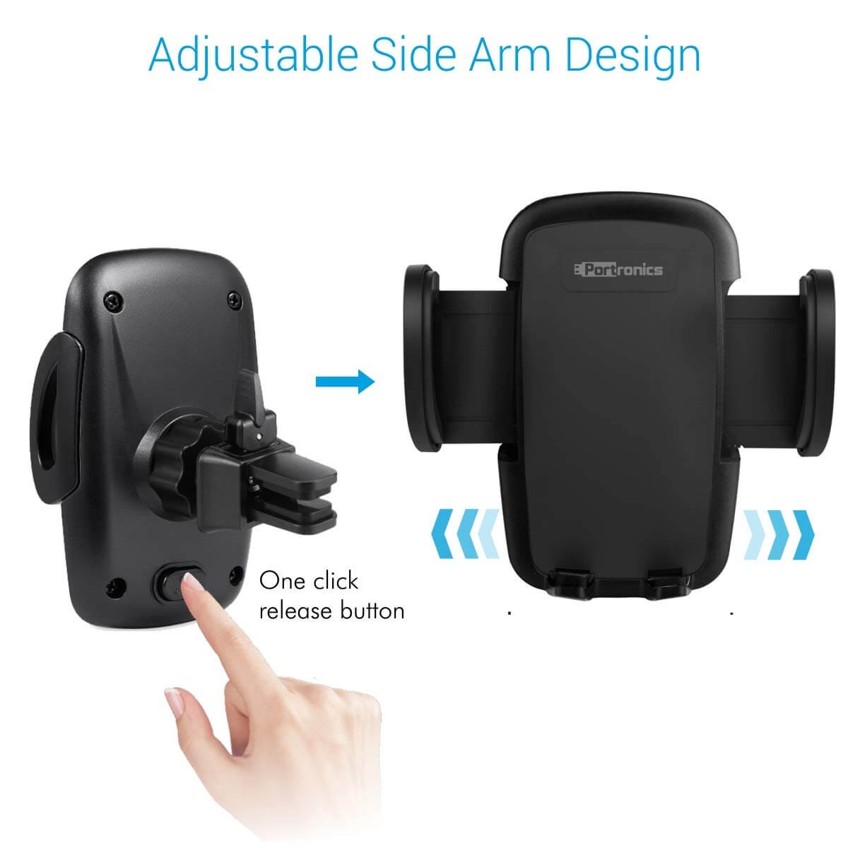 Portronics Clamp X Car Mobile Holder 