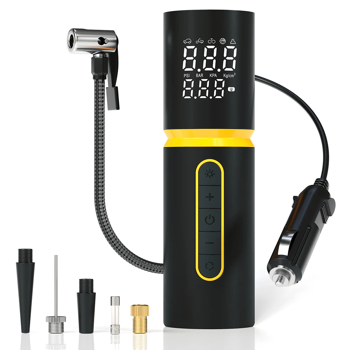 Buy Portronics Vayu 5.0 Lite Portable Tyre Inflator For Car, Motorcycles