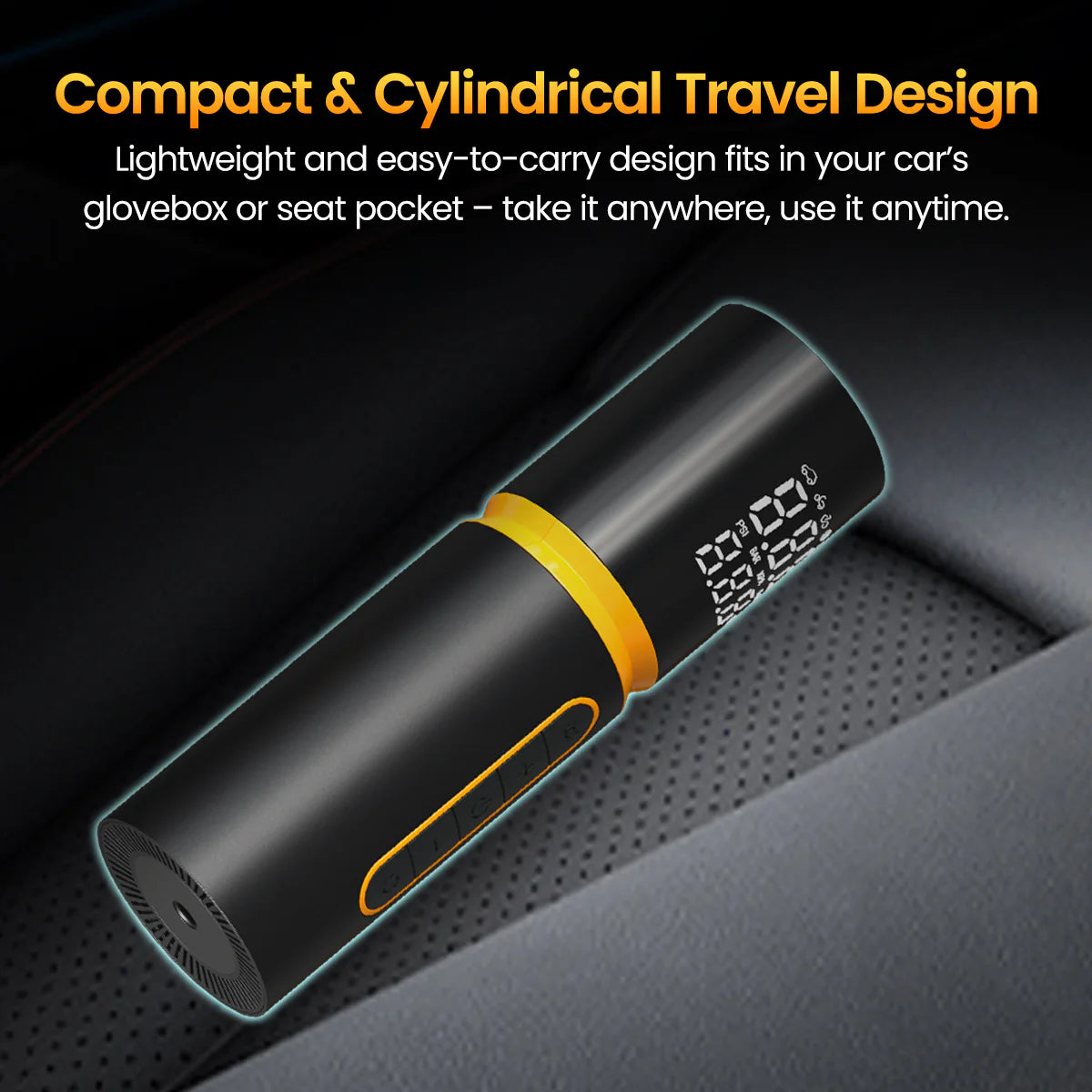 Portronics Vayu 5.0 Lite Portable Tyre Inflator For Car, Motorcycles