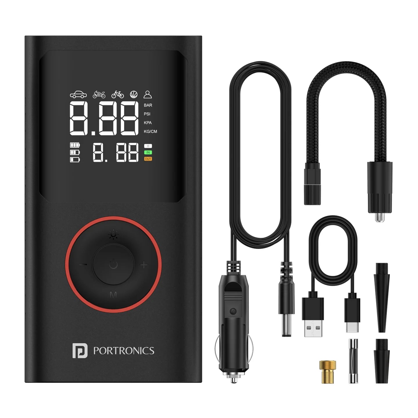 Buy Portronics Vayu Portable Tyre Inflator in Bangalore