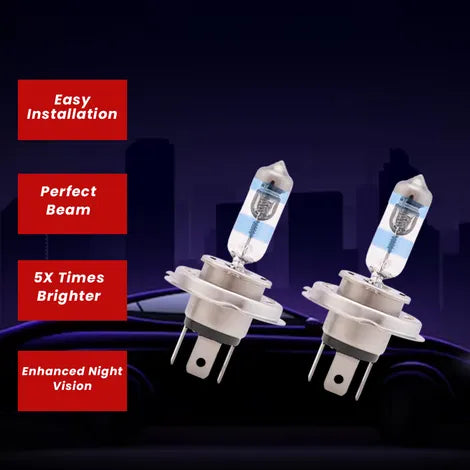 Potauto H4 MAXIMUS Halogen Headlight Bulb For Car