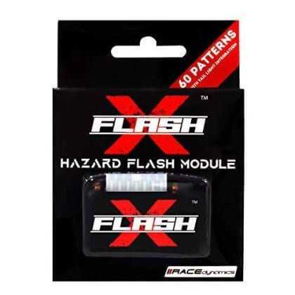Race Dynamics Flash X Hazard Module For TVS Bike Models in Bangalore - Advanced hazard flasher with multiple blinking patterns