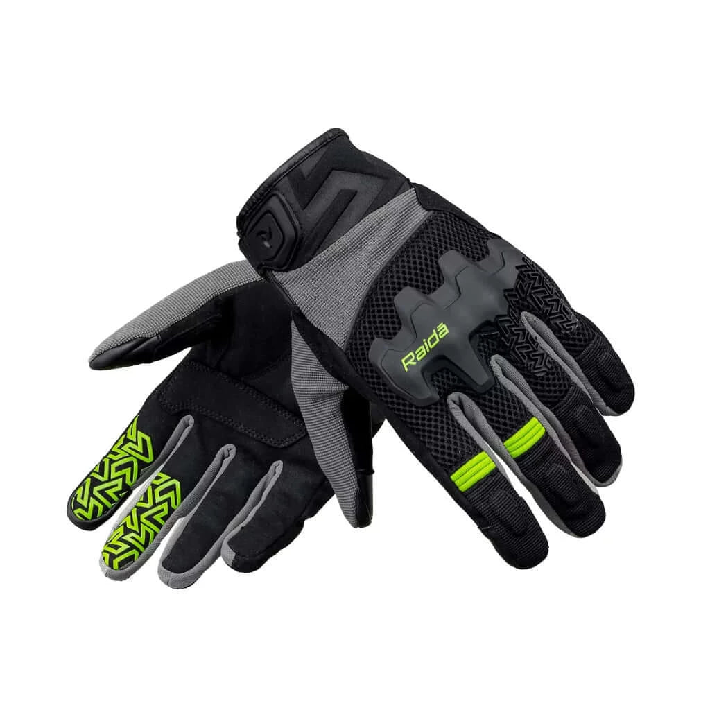 Raida Drift Motorcycle Gloves (Hi-Viz)