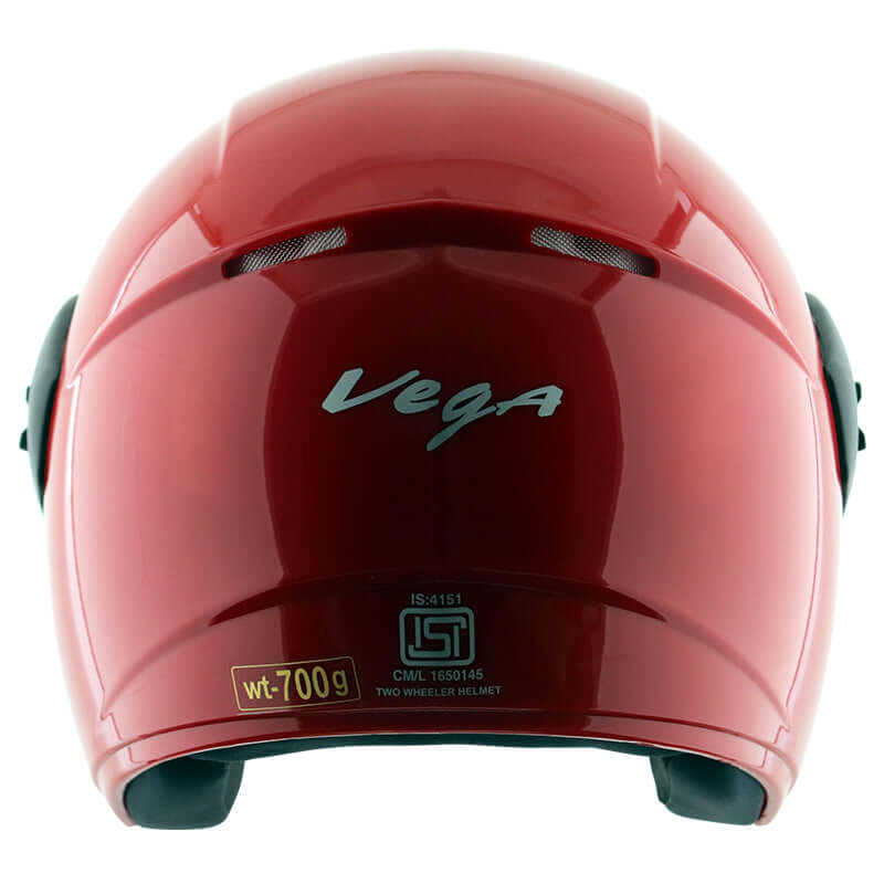 Vega Junior Buds Open Face Helmet (Red)