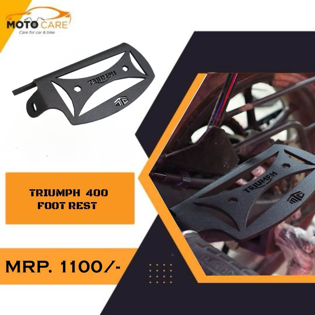 Moto Care Heavy Metal Foot Rest Compatible For Triumph Speed 400/ Scrambler 400X in Bangalore