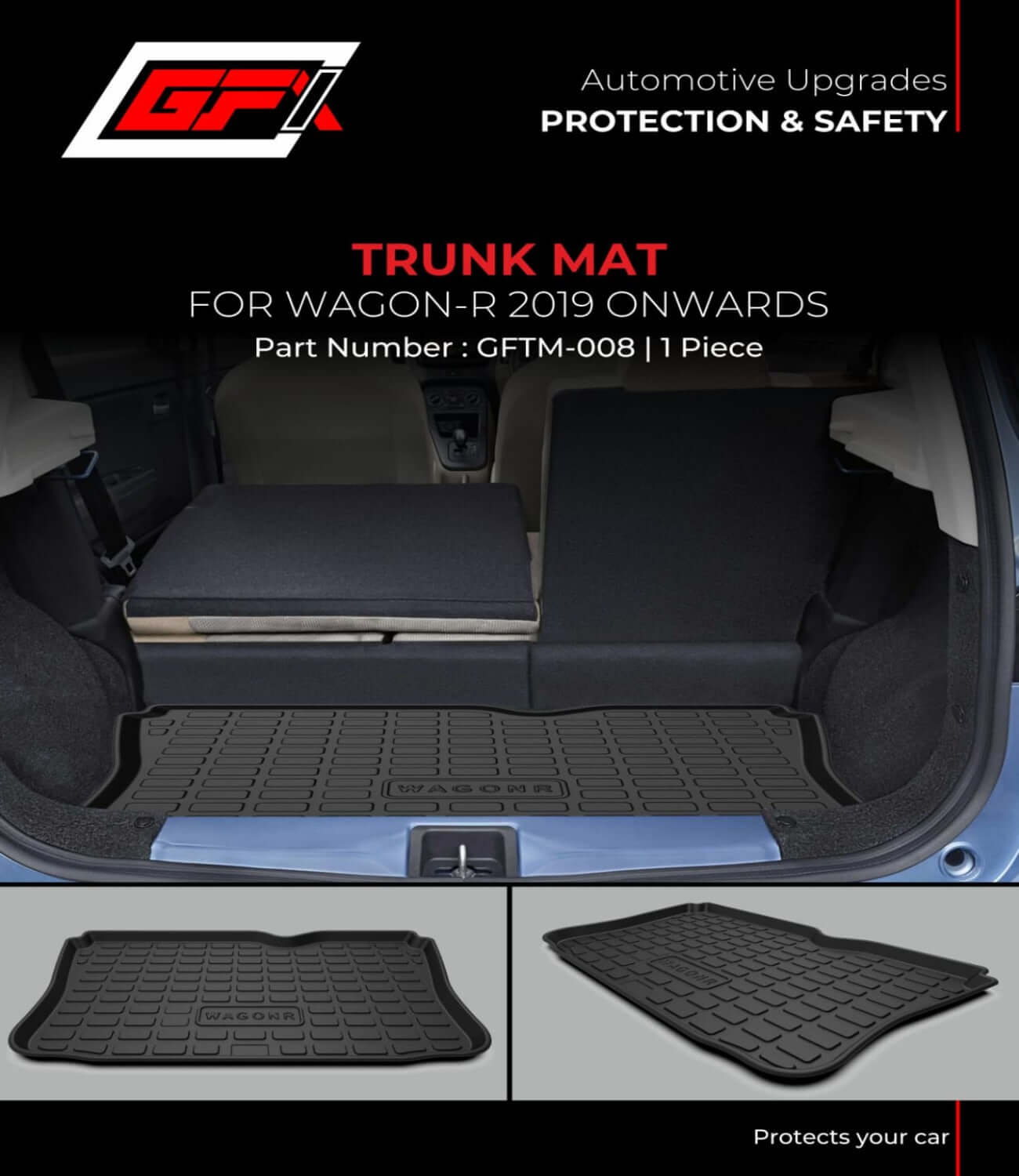  TrunkBoot Mat For Maruti Suzuki Wagon R 