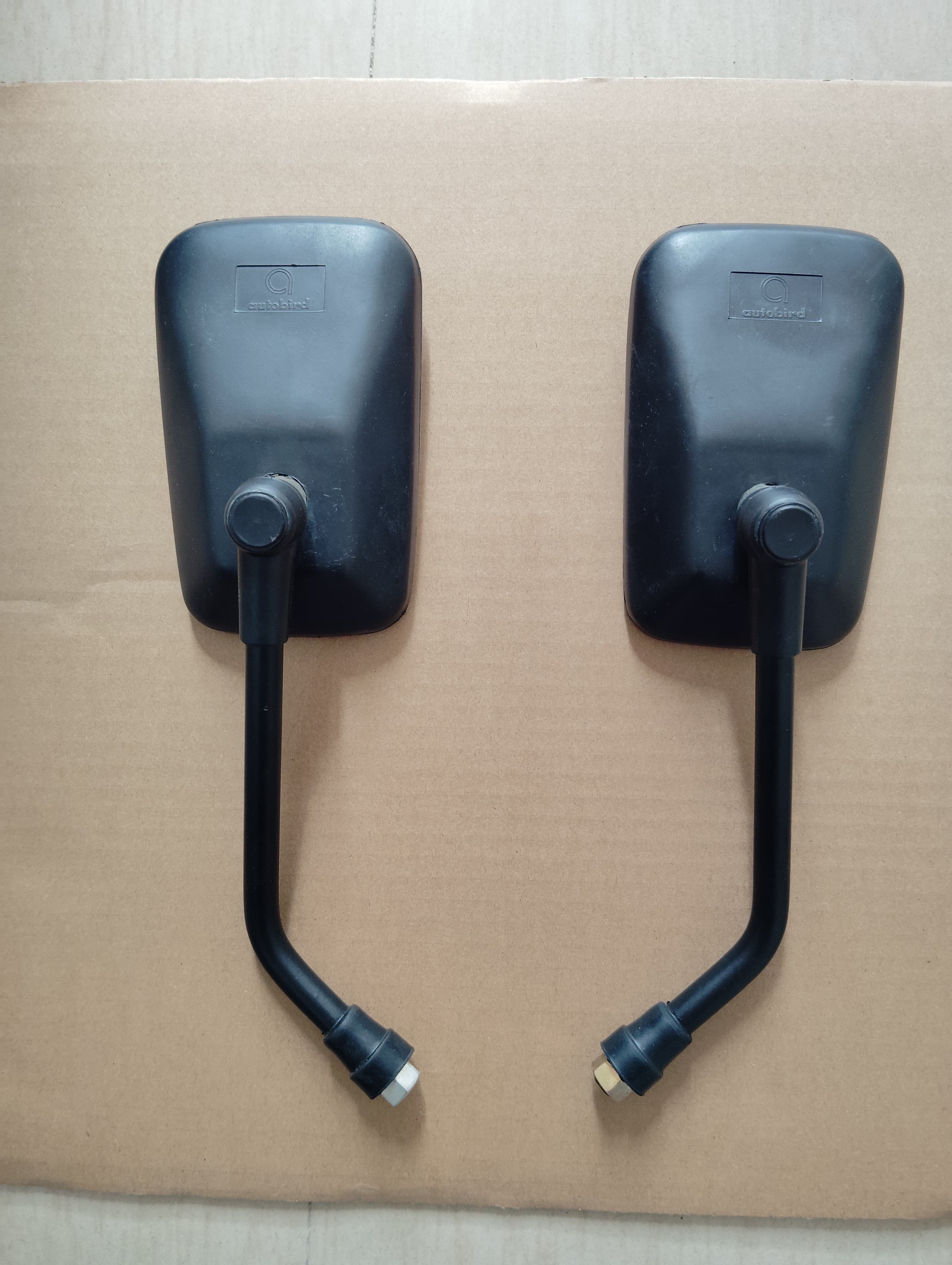 Autobird Square shape Rear View Mirrors For KB 100/ Rxz/ Rx 100/ Bullet/ Suzuki 