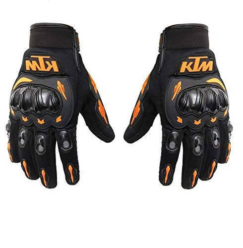 Cavalier Burst KTM Bike Riding Gloves (Orange, Black)