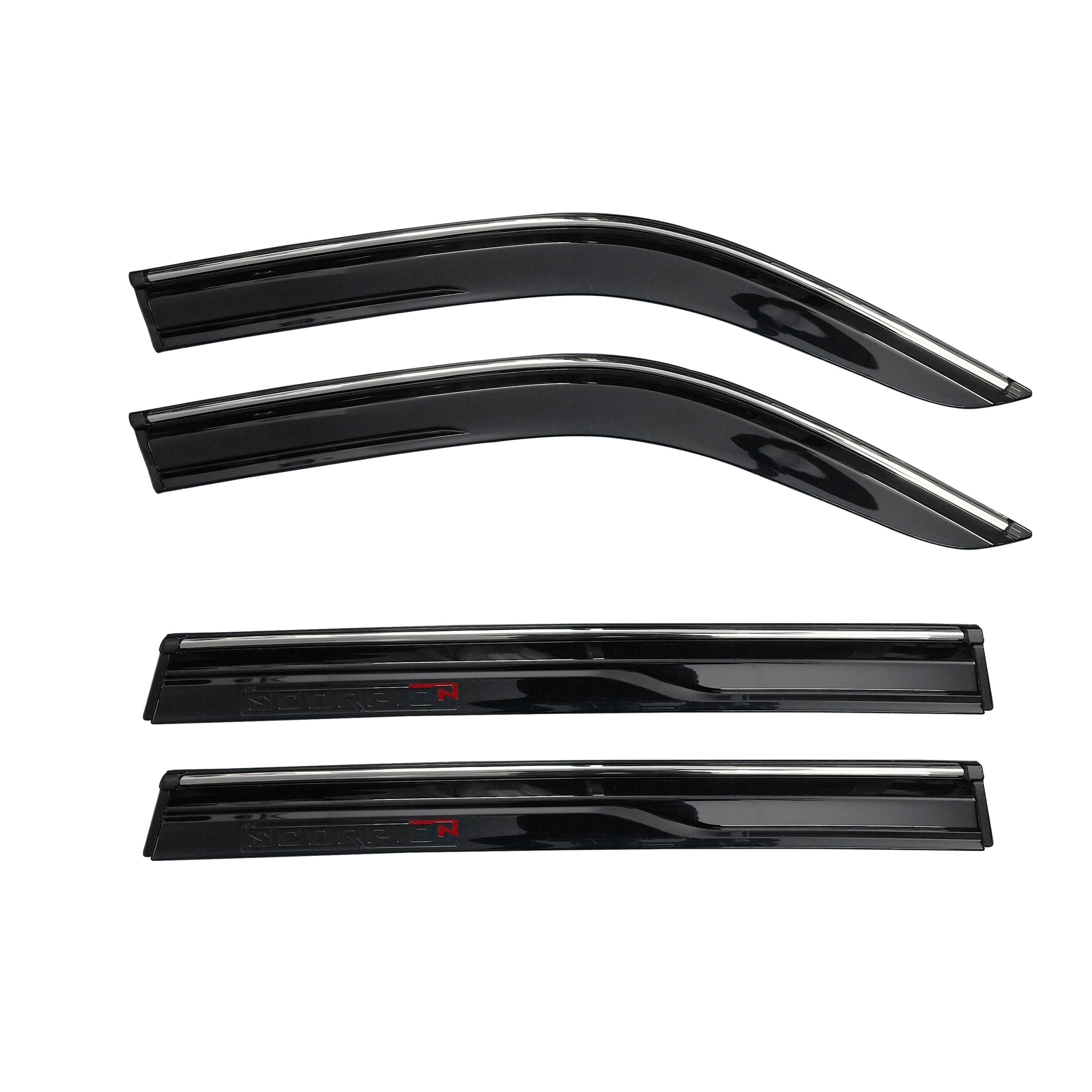 Galio car door wind visor with silver line for Mahindra Scorpio N (2022 onwards, set of 4 pcs) in Bangalore