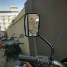 Autobird Square shape Rear View Mirrors For KB 100/ Rxz/ Rx 100/ Bullet/ Suzuki 