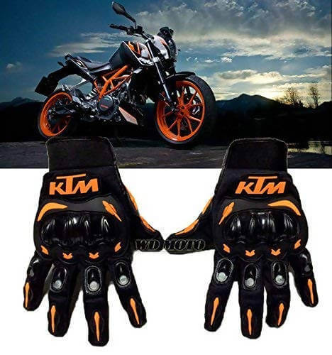 Cavalier Burst KTM Bike Riding Gloves (Orange, Black)