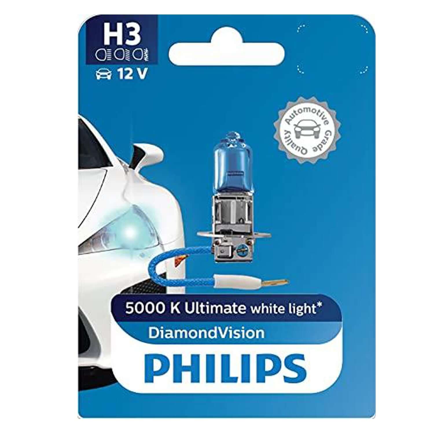 Philips H3 12336 Diamond Vision Headlight Bulb (12V, 55W)