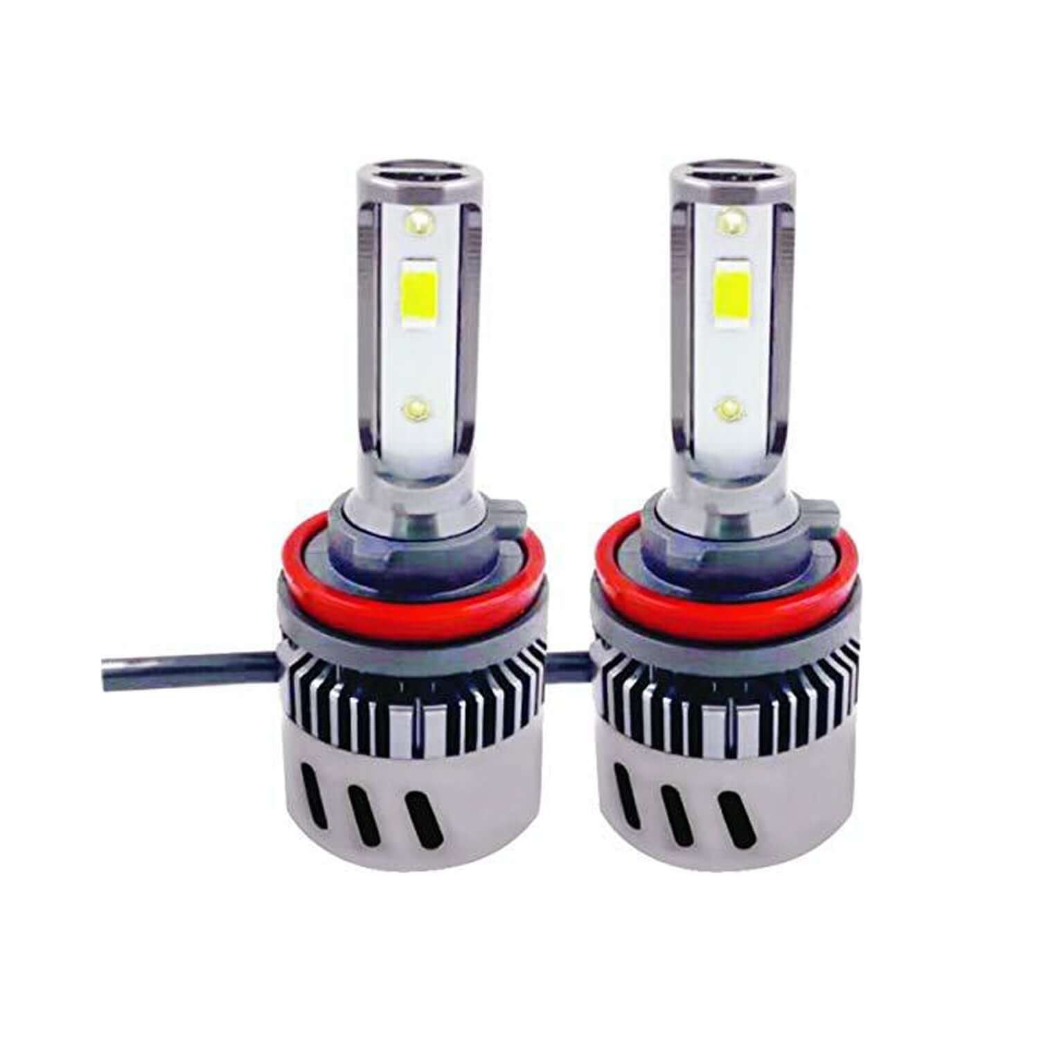 Potauto H7 Headlight Bulb with X1 LEDynamic Super Bright Ultrawhite Light- Set of 2