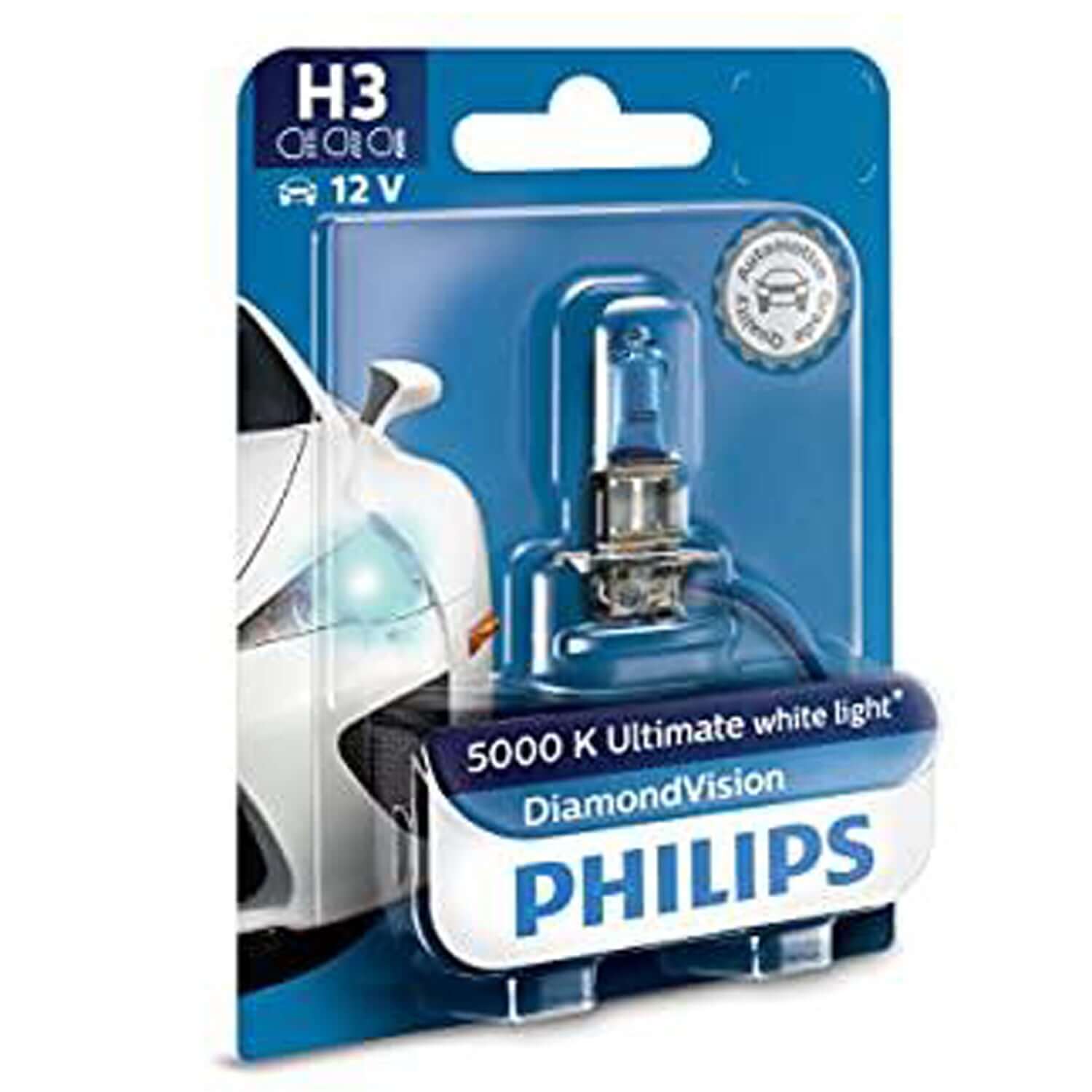 Philips H3 12336 Diamond Vision Headlight Bulb (12V, 55W)