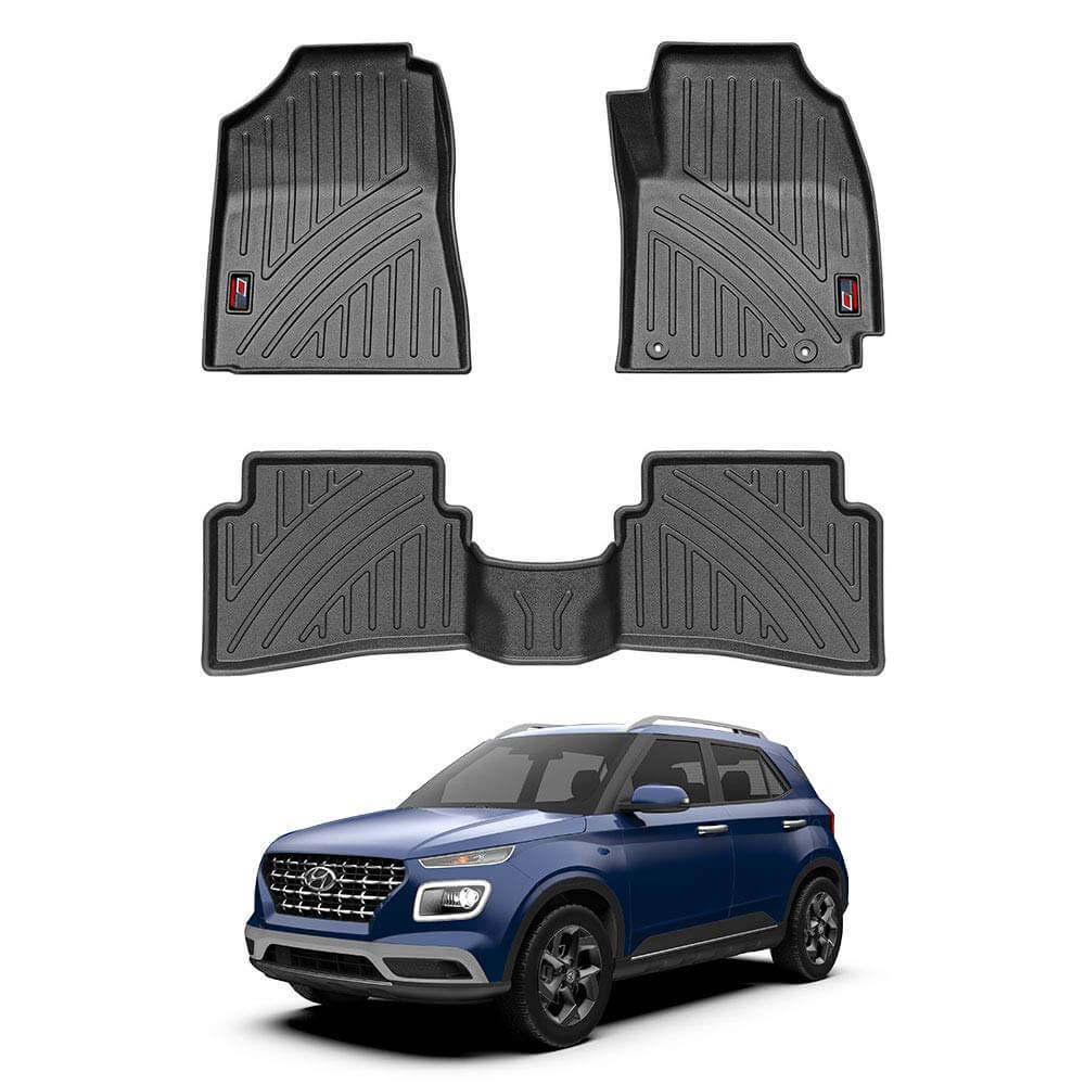 GFX Premium Life Long Floor Mats For Hyundai Venue (2019 Onwards)