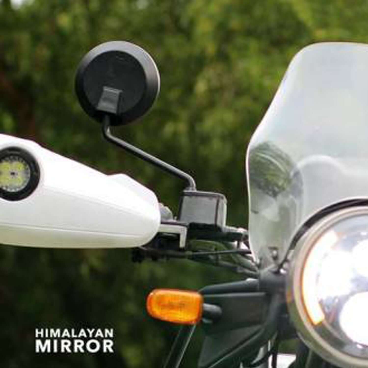Durable Autobird black rear view mirrors for Himalayan motorcycles in Bangalore