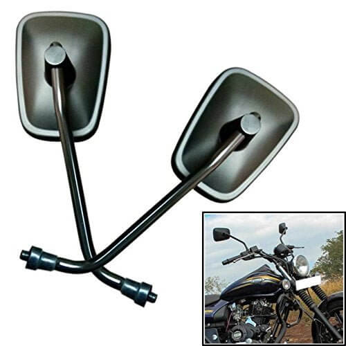 Durable Autobird black rear view mirrors for Bajaj Avenger motorcycles in Bangalore