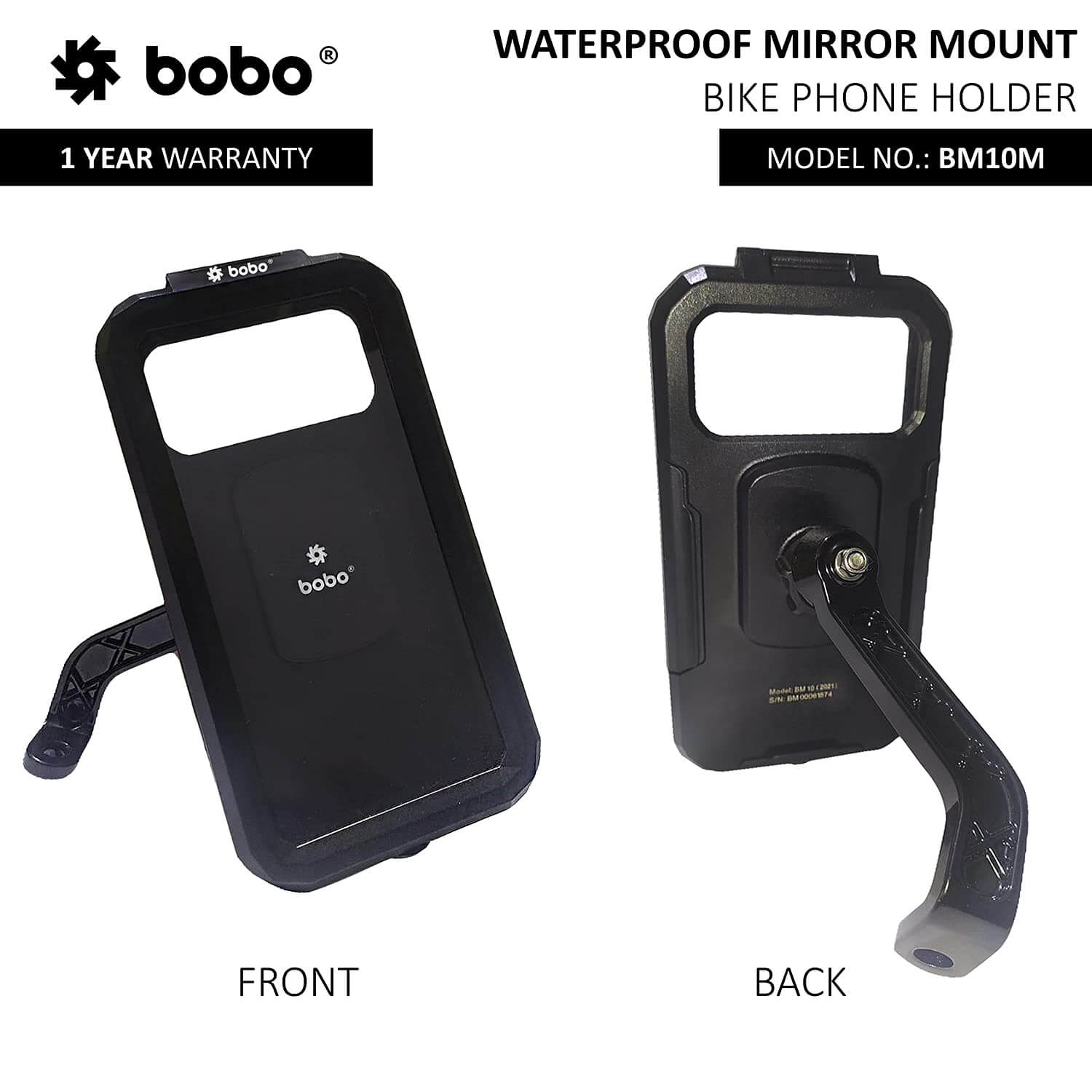 BOBO BM10 Fully Waterproof Bike / Cycle Phone Holder Motorcycle Mobile Mount