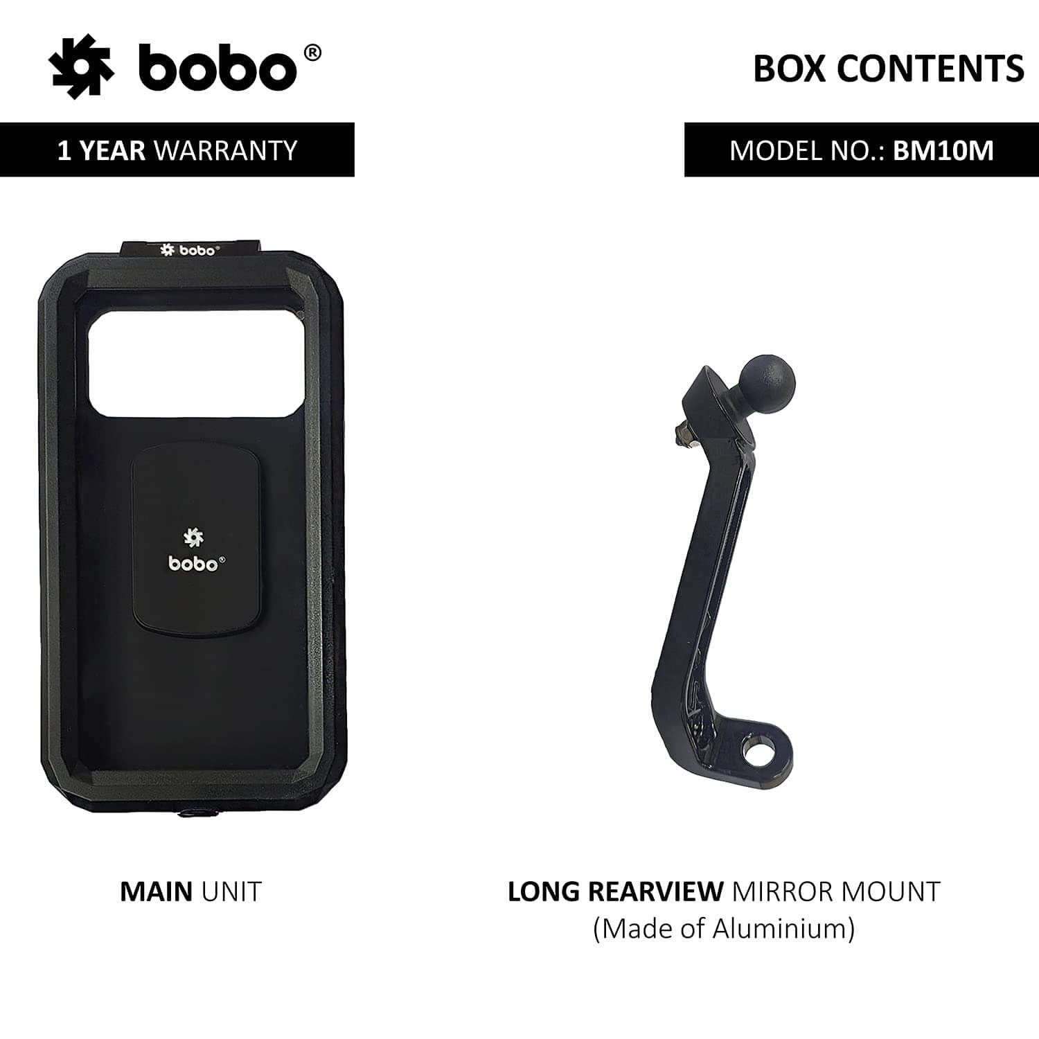 BOBO BM10 Fully Waterproof Bike / Cycle Phone Holder Motorcycle Mobile Mount