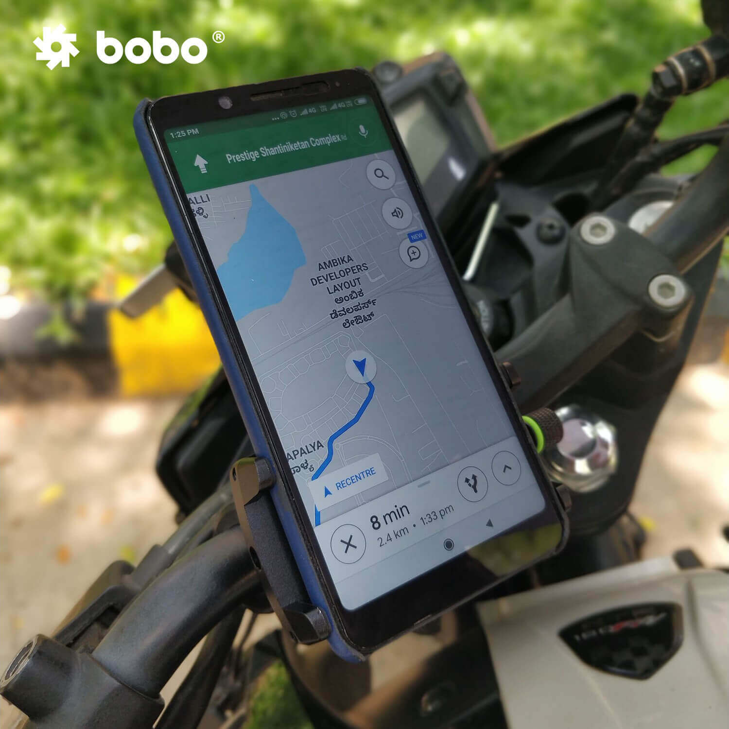 BOBO BM3 Claw-Grip Aluminum Bike  Cycle Phone Holder