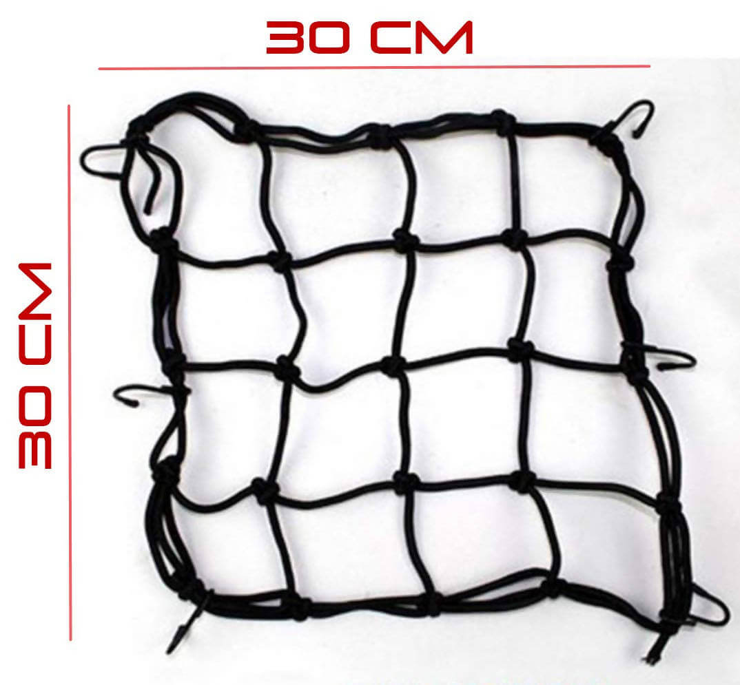 Vatsas Universal Bungee Cargo Luggage Net Holder for Bike and Motorcycle