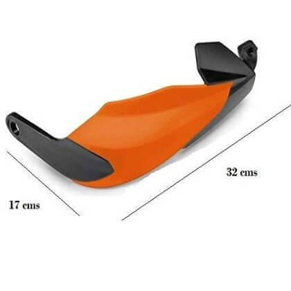 JB Racing Universal Hand Guards Protector For KTM, Yamaha, Honda, Bajaj, Hero, Royal Enfield Models(Orange)