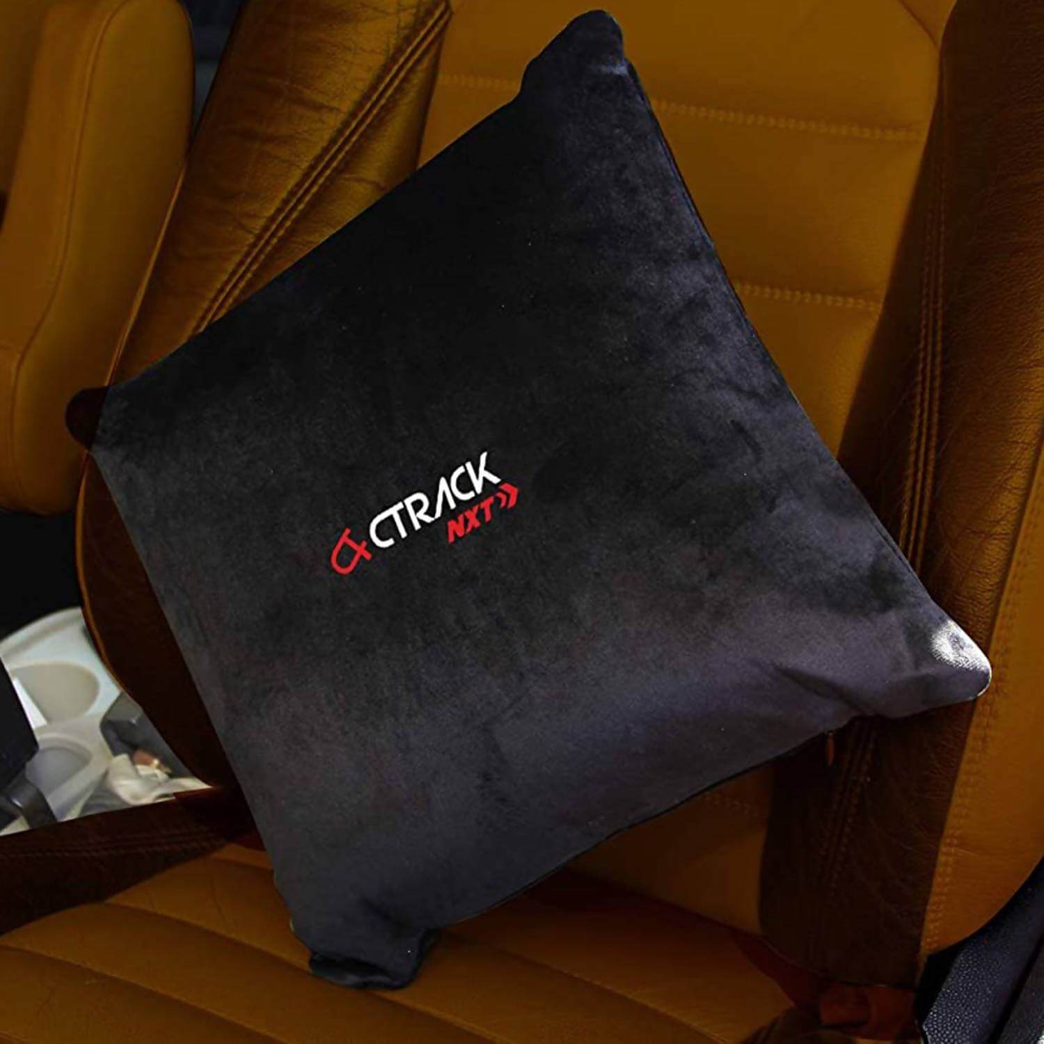 Buy Ctrack Nxt square velvet cushion pillows (pack of 2) for comfort in Bangalore