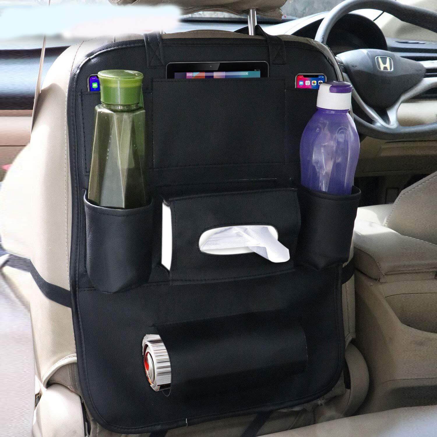 CTRACK NXT Car Multi-Pocket Backseat Organizer (Automotive PU Material) - DELUXE