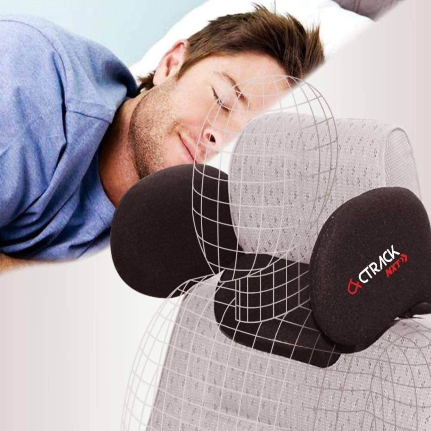 Ctrack Nxt adjustable cockpit headrest with memory foam and neck cushion for vehicles in Bangalore