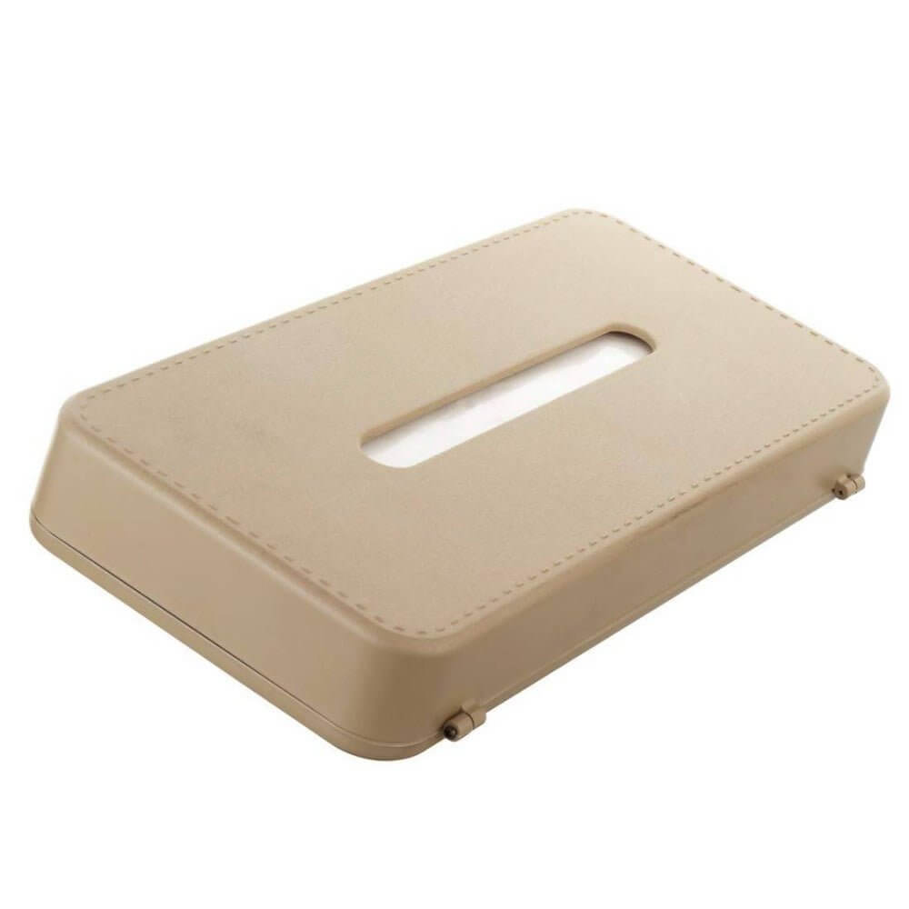 GFX Car Tissue Box Holder Universal Fit On Car Sun Shade (Beige)