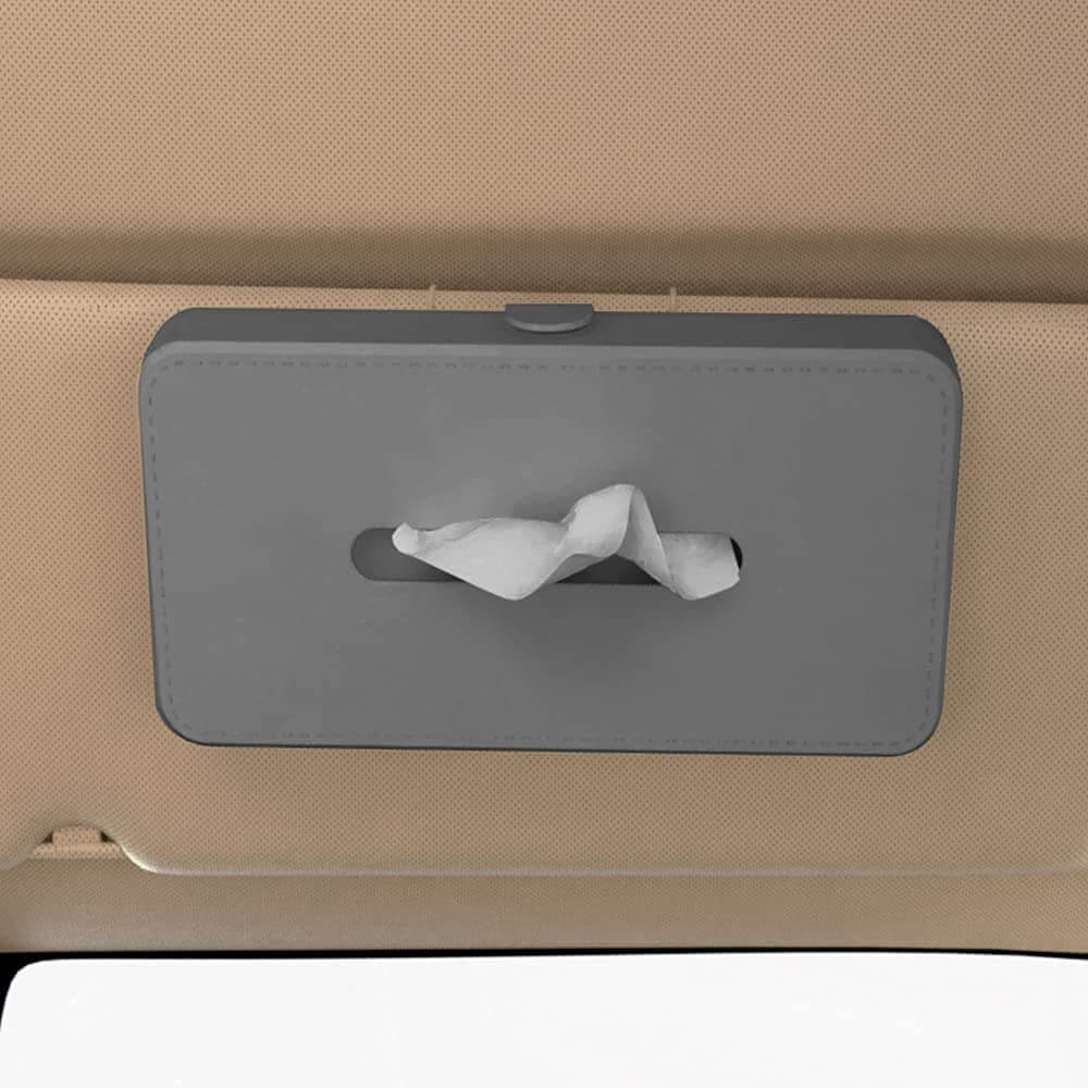 GFX Car Tissue Box Holder Universal Fit On Car Sun Shade (Grey) in Bangalore