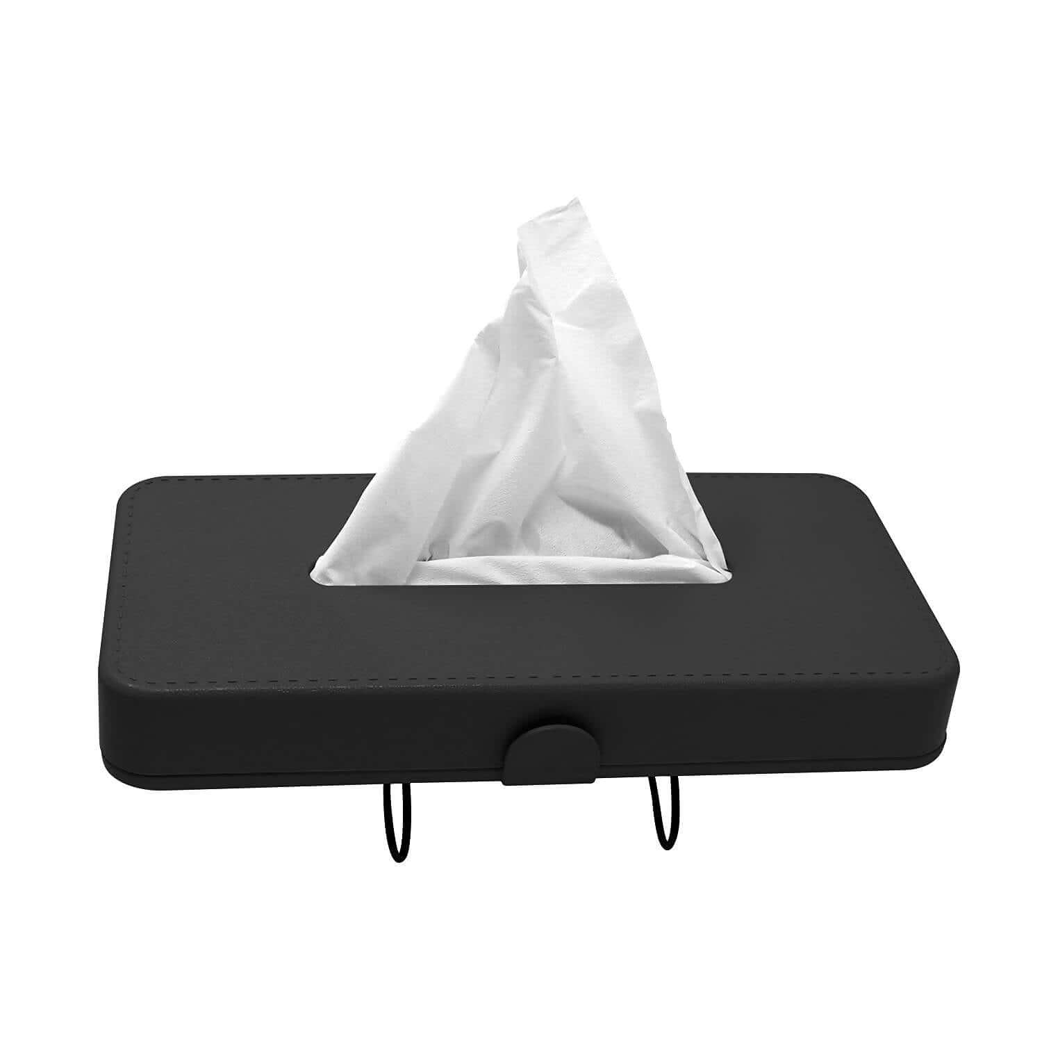 Buy GFX Car Tissue Box Holder Universal Fit on Car Sun Shade (Black) in Bangalore