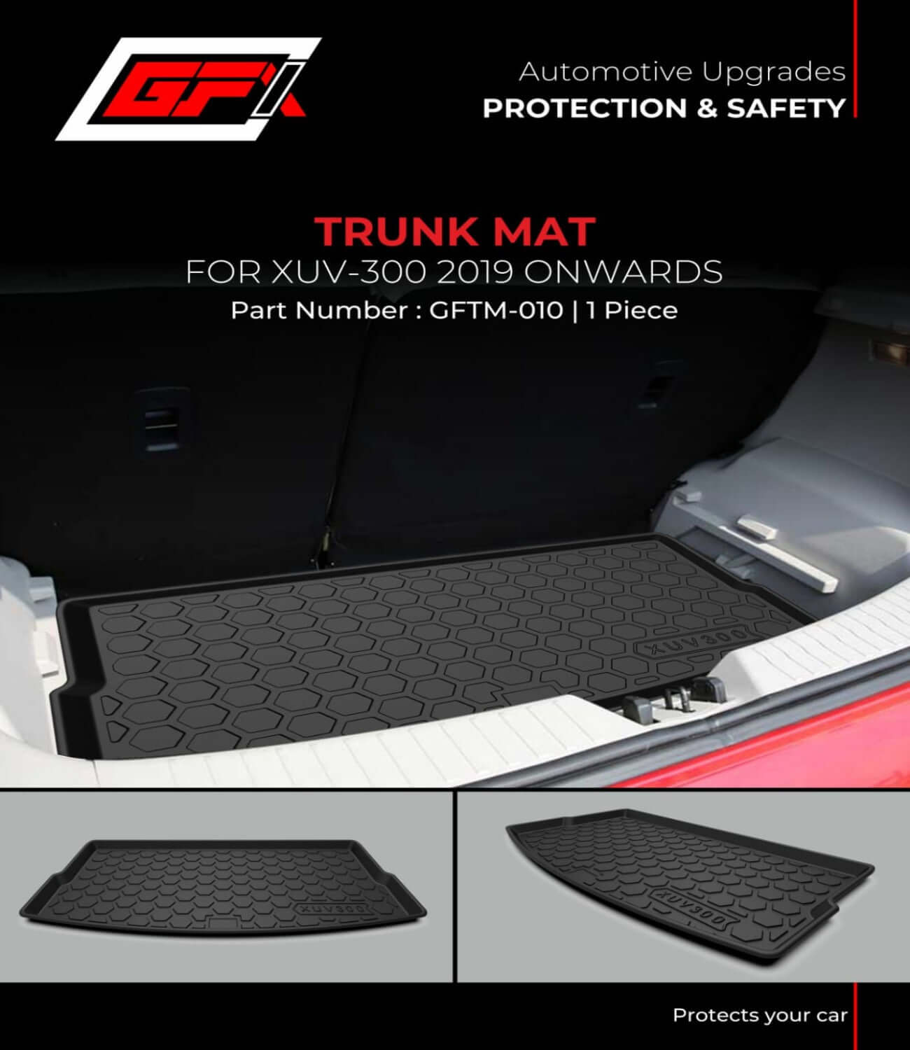 GFX Car Trunk/Dicky Mats for Mahindra XUV 300 (2019 onwards)