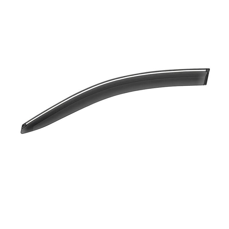 GFX Car Window Door Wind Visor with Silver Chrome Line for Tata Harrier (2019 Onwards) (Set of 4 Pcs.)