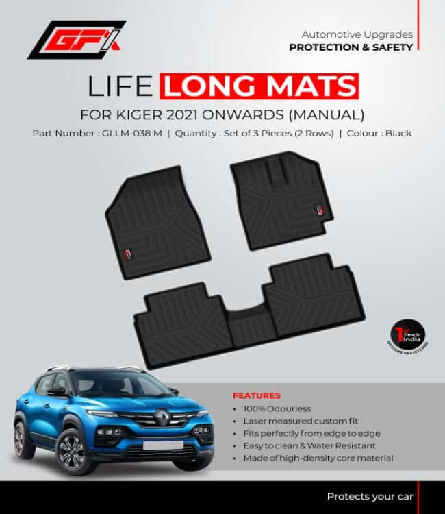 High-Quality GFX Renault Kiger 2021 Onwards Life Long Mat in Bangalore