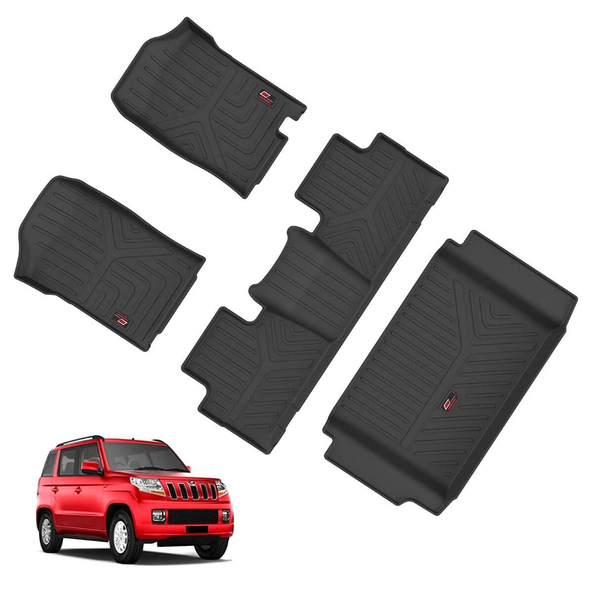 Buy GFX Mahindra Bolero Neo 2021 Onwards Custom Fit Life Long Floor Mats with Trunk Mat in Bangalore