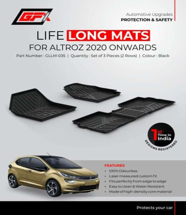 High-Quality GFX Tata Altroz 2020 Onwards Life Long TPV Mats in Bangalore