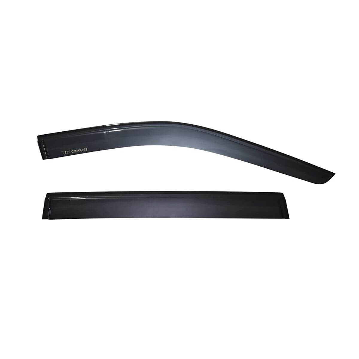 Galio Car Door Visor Window Deflector For JEEP Compass 2016 Onwards (Set of 4 Pcs.)