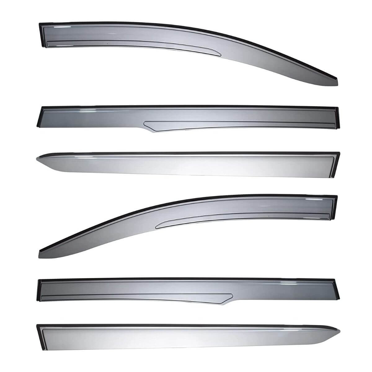 Galio Car Door Visor Window Deflector For KIA Carnival (2020 Onward) (Set of 6 pcs)