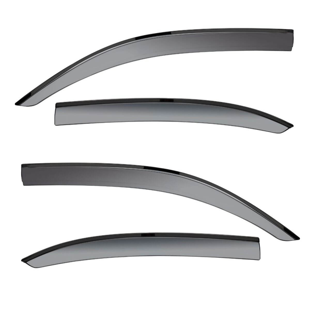 Galio Car Door Visor Window Deflector For Renault Duster 2016 Onwards (Set of 4 Pcs.)