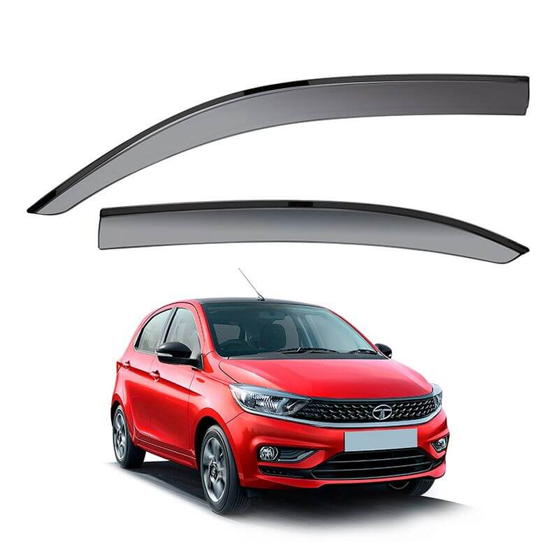 Galio Car Door Visor Window Deflector For Tata Tigor (2016 Onwards) (Set of 4 Pcs.)