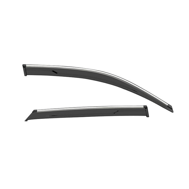 Galio Car Door Visor With Silver Line For Kia Sonet (2020 Onward) (Set of 4 pcs)